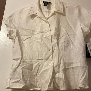 Ralph Lauren NWT women’s button down tops with details on collar
